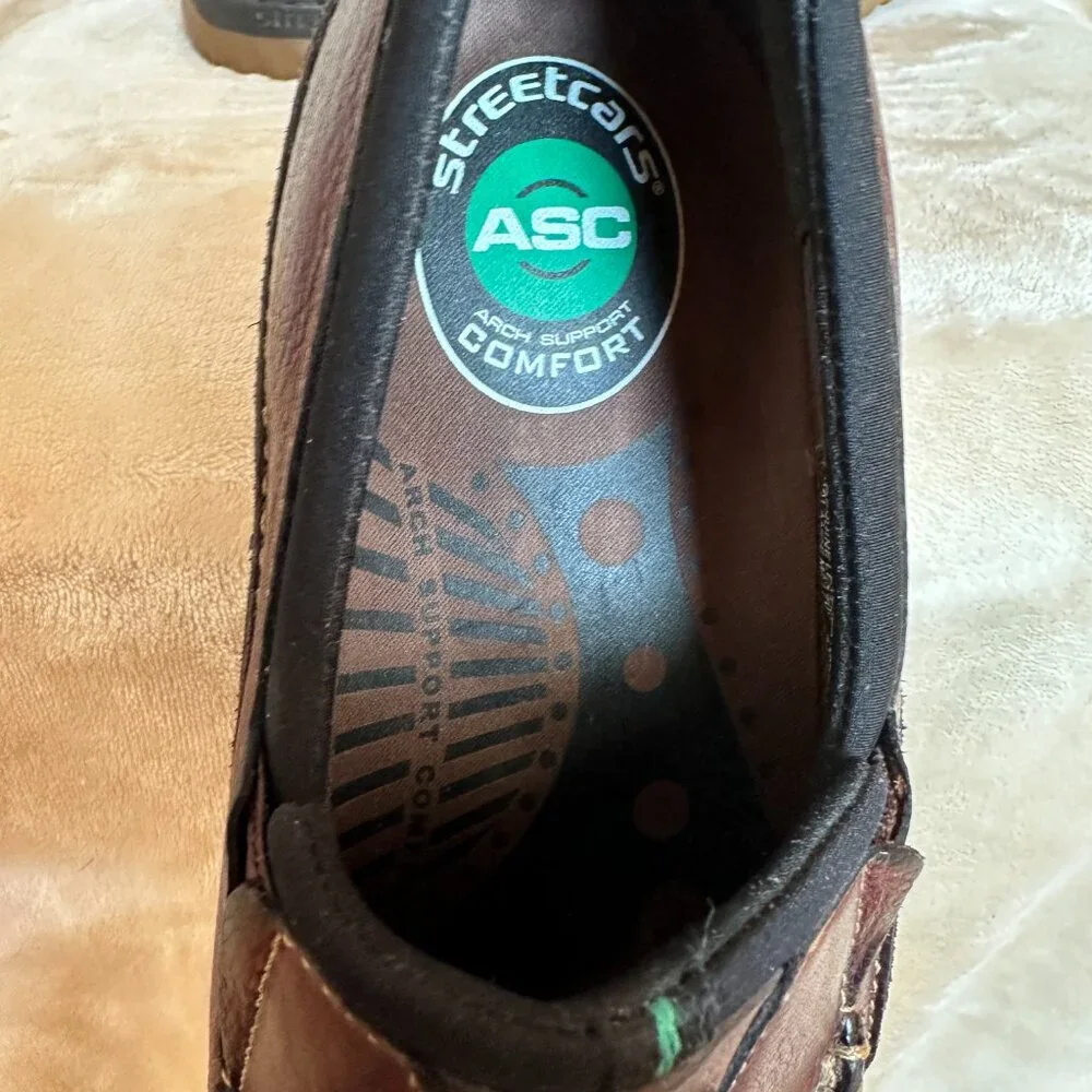 Streetcars ASC Carrera Arch Support Comfort Slip-on Leather Loafer Mens 9.5M